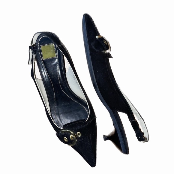 Coach Sandra Suede Slingback Heels - Picture 1 of 3